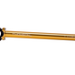 A gold anodized bicycle headset and stem set by Thomson, featuring a black collar and silver branding, shown against a plain white background.