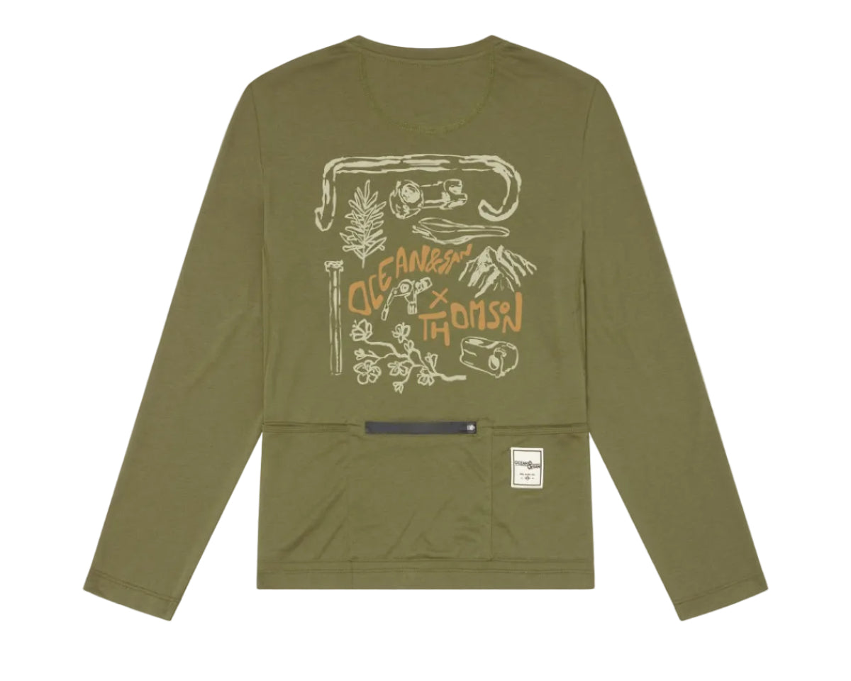 THOMSON X O&S All Day Shirt Olive LS2