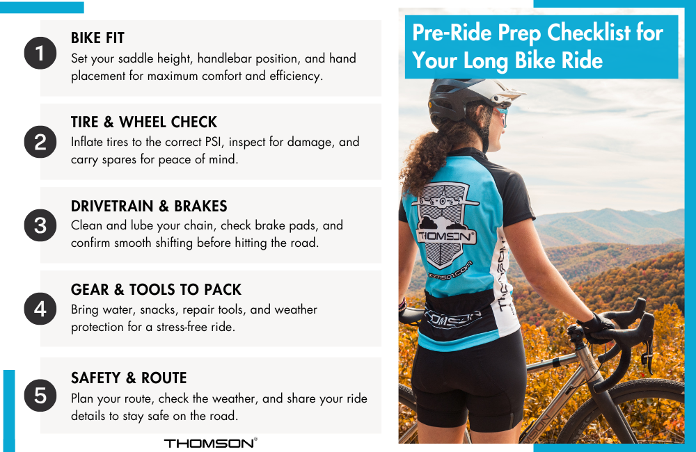 long bike ride prep checklist