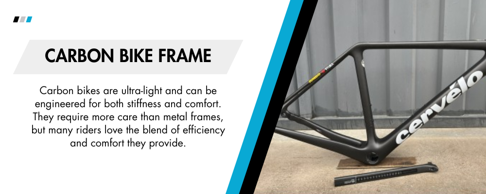 carbon bike frame definition infographic