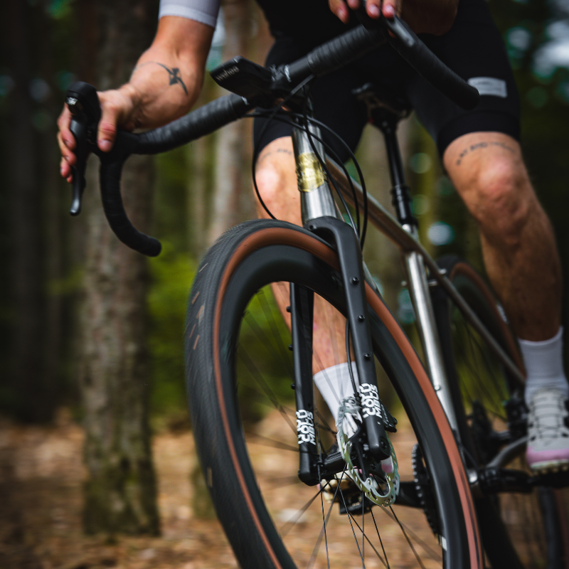 gravel bike frame close-up